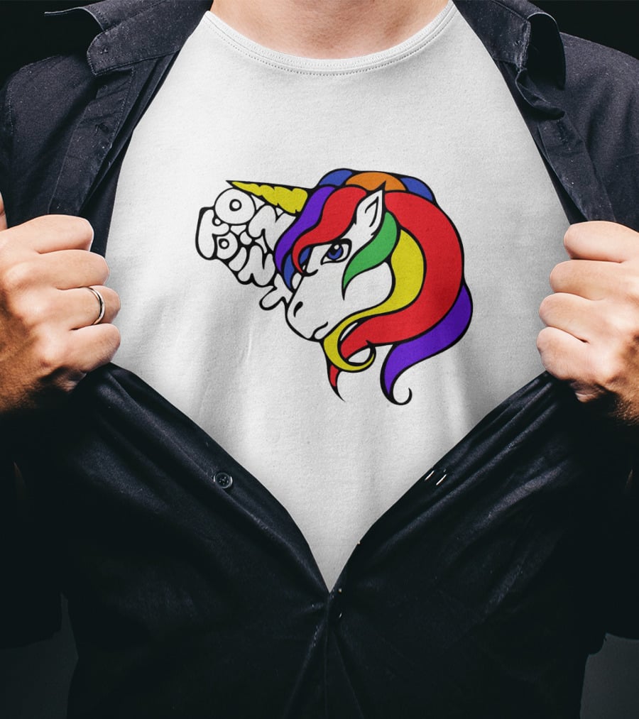 Rainbow Mane On Point Unicorn T-Shirt