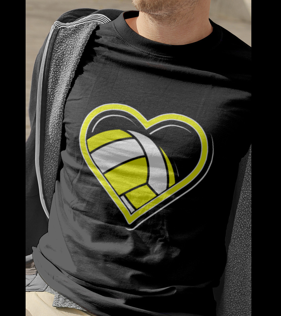 Heart-Shaped Volleyball Passion T-Shirt