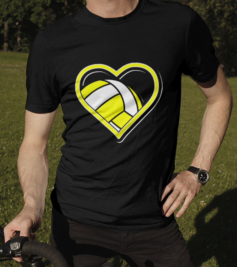Heart-Shaped Volleyball Passion T-Shirt