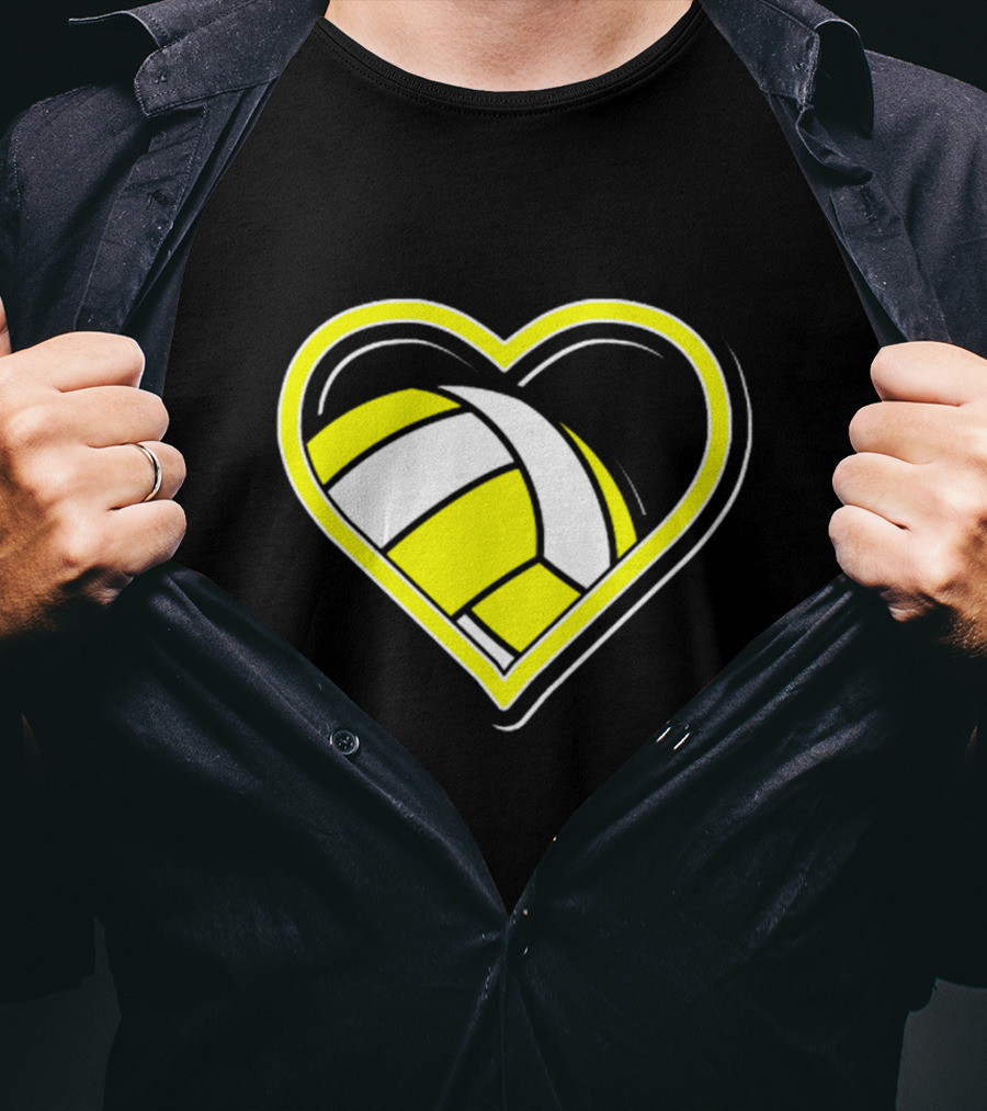 Heart-Shaped Volleyball Passion T-Shirt