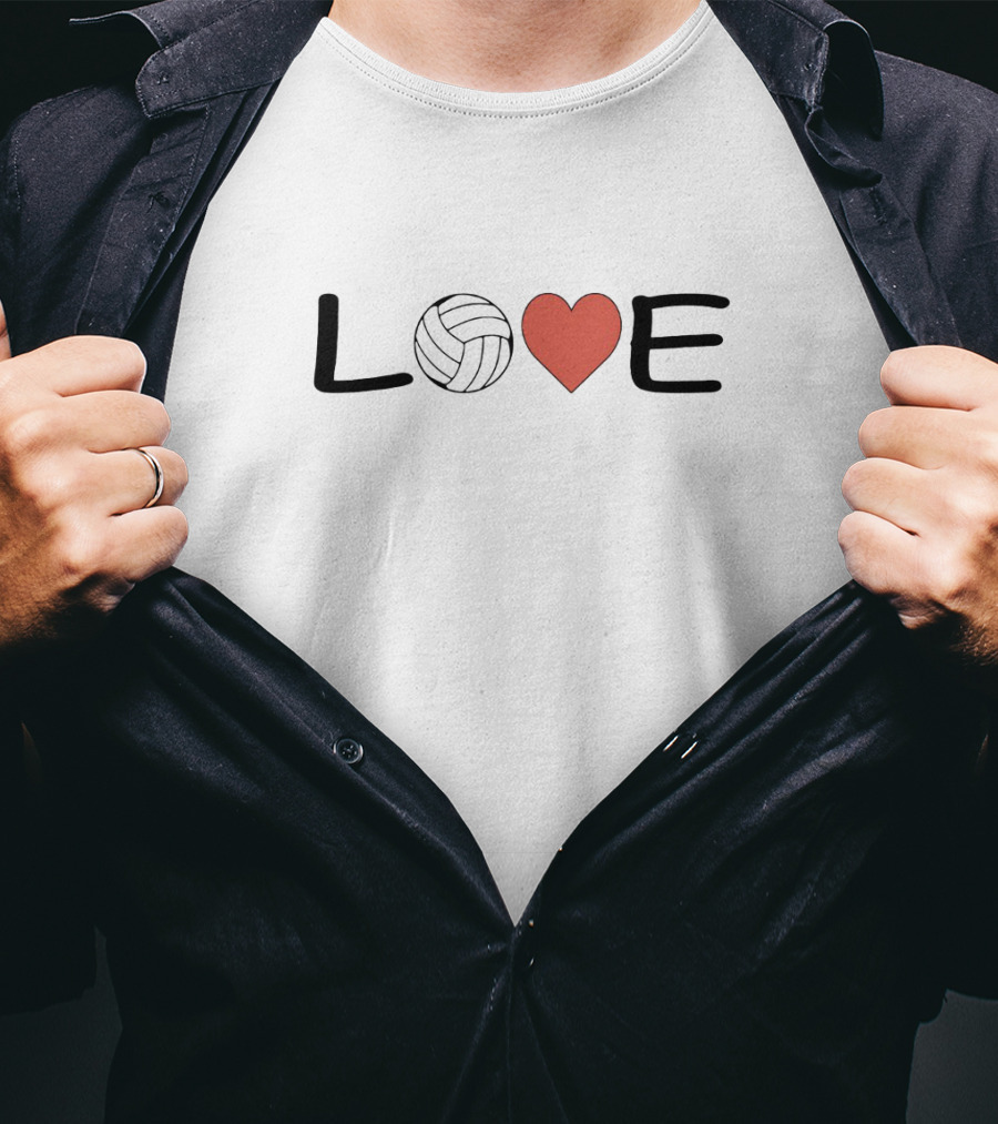 Volleyball Love Heartball T-Shirt
