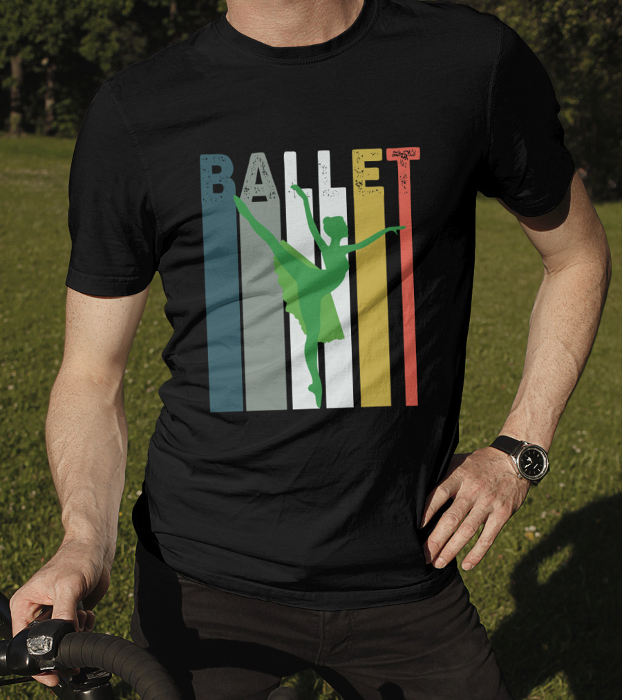 Ballet Dancer In Colorful Retro Irish-Inspired T-Shirt