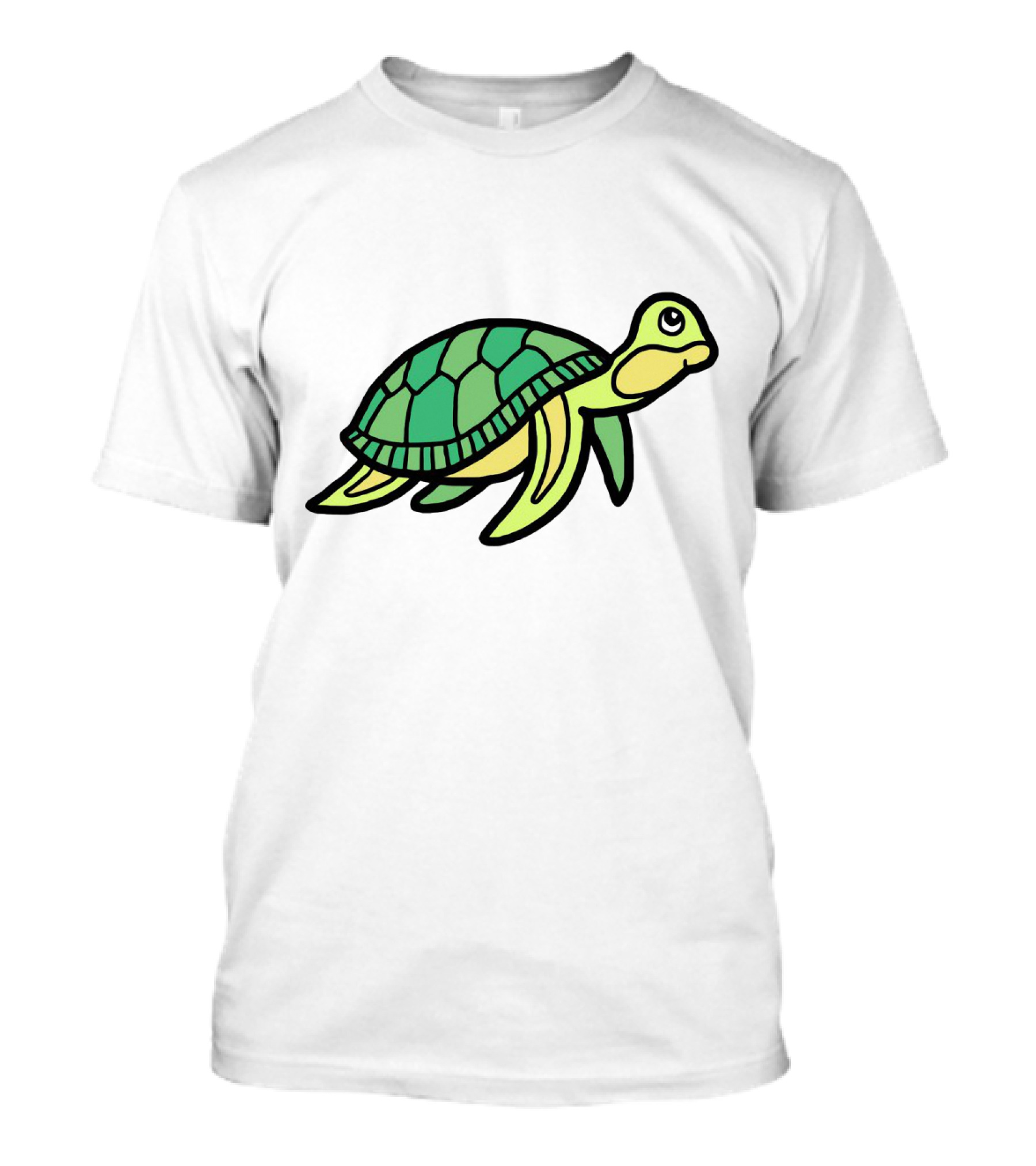 Cute Little Sea Turtle Delightfully Adorable Green Companion T-Shirt