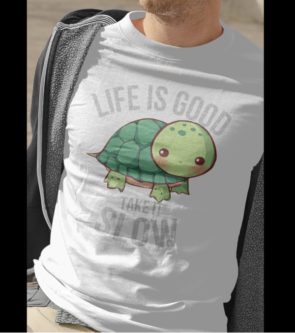 Life Is Good Take It Slow Turtle T-Shirt