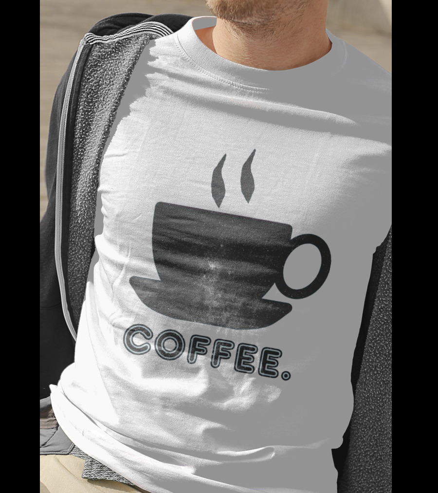 Coffee Cup With Starry Galaxy Design And Steam T-Shirt