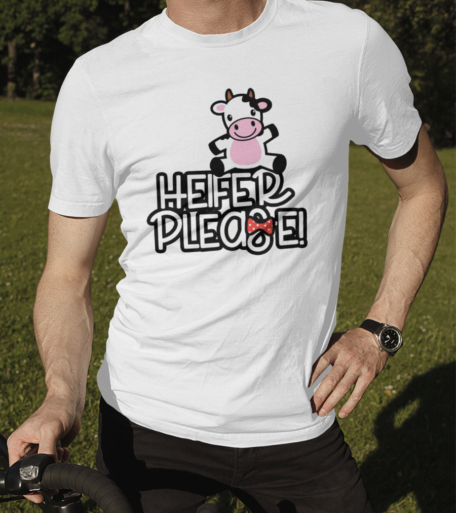 Heifer Please Funny Cow Cattle Red Bandana Cute Farm T-Shirt