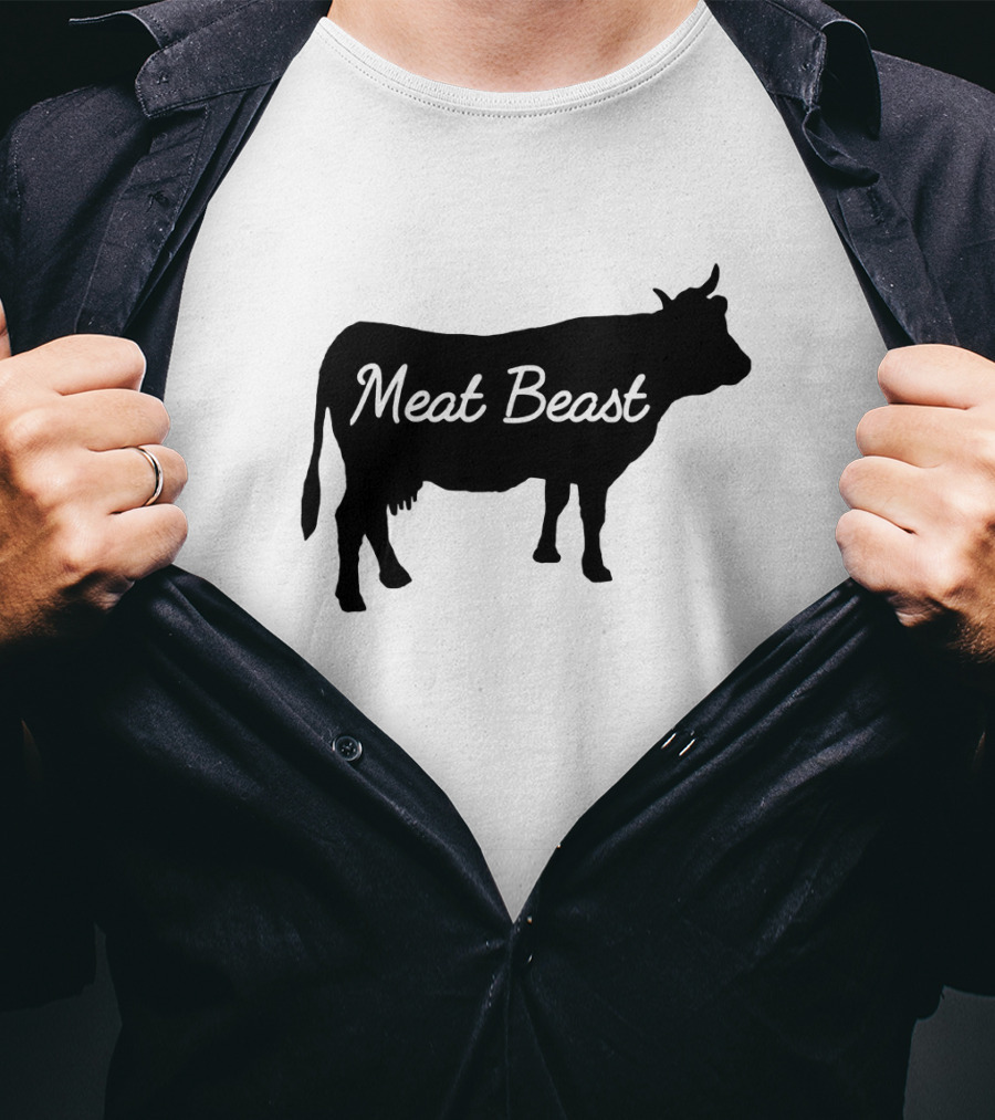 Meat Beast Bold Cow T-Shirt