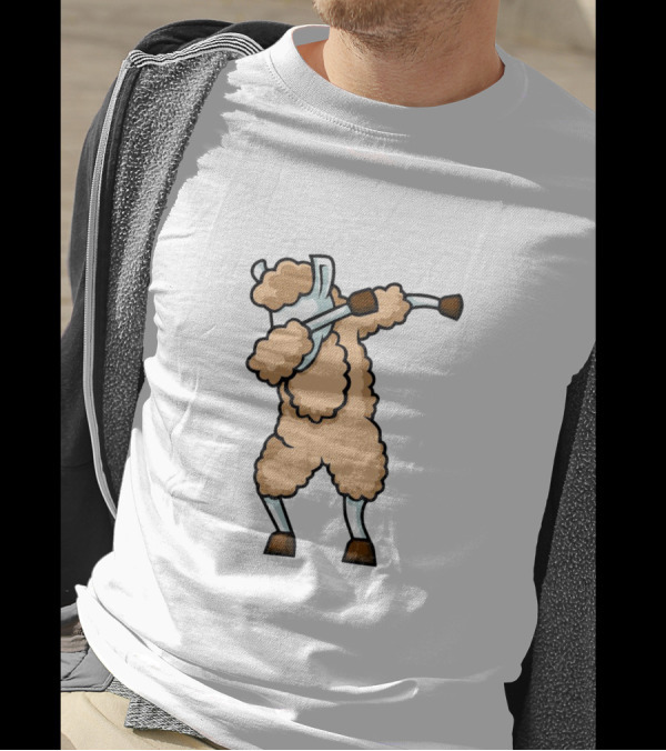 Dabbing Llama Funny Dab Cartoon Pose Iconic Dance Move T-Shirt
