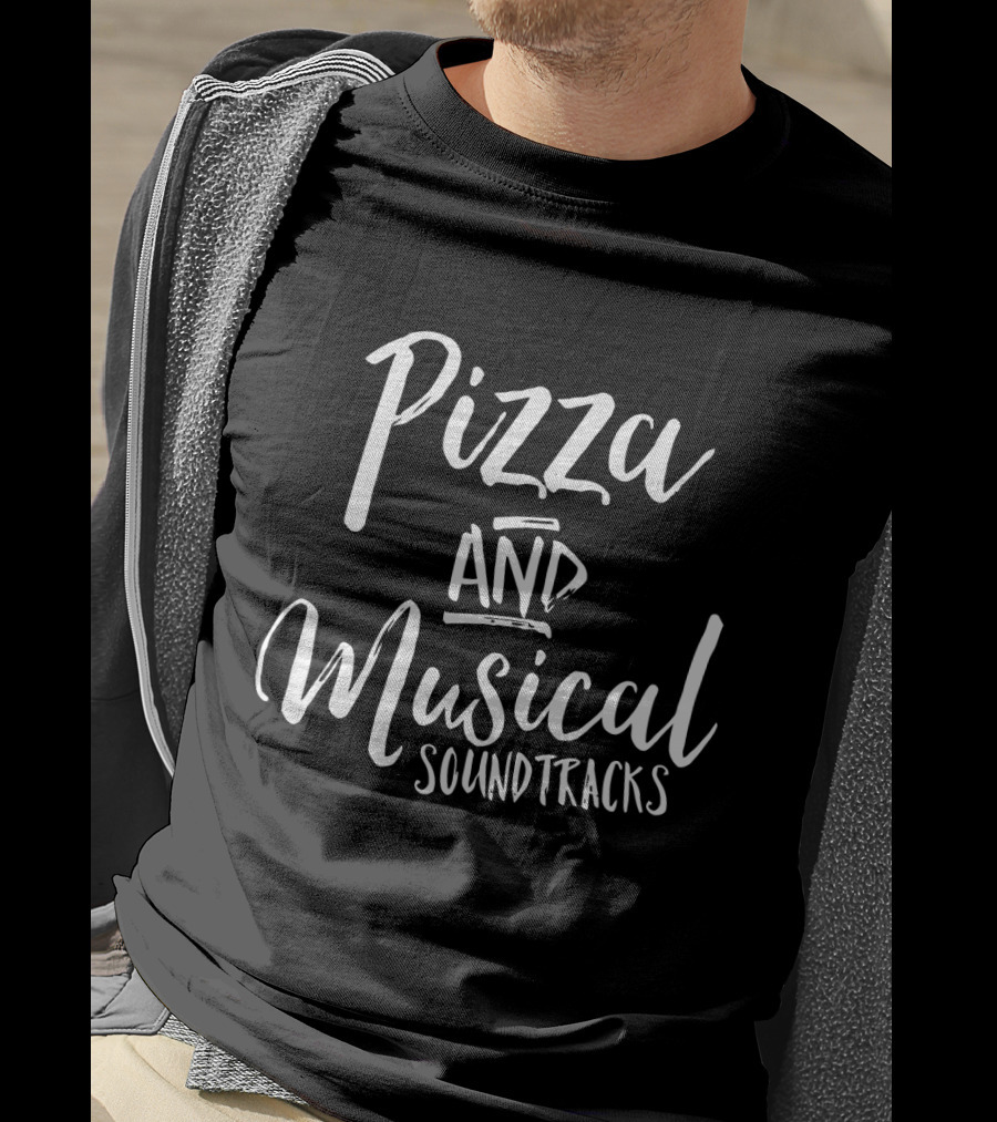 Pizza And Musical Soundtracks Enthusiast Collection T-Shirt