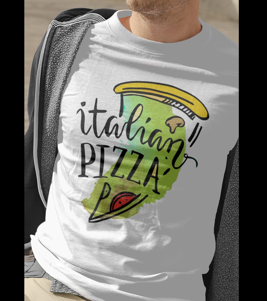 Italian Pizza Slice With Cheese And Pepperoni T-Shirt