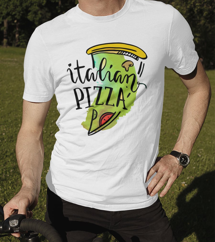 Italian Pizza Slice With Cheese And Pepperoni T-Shirt