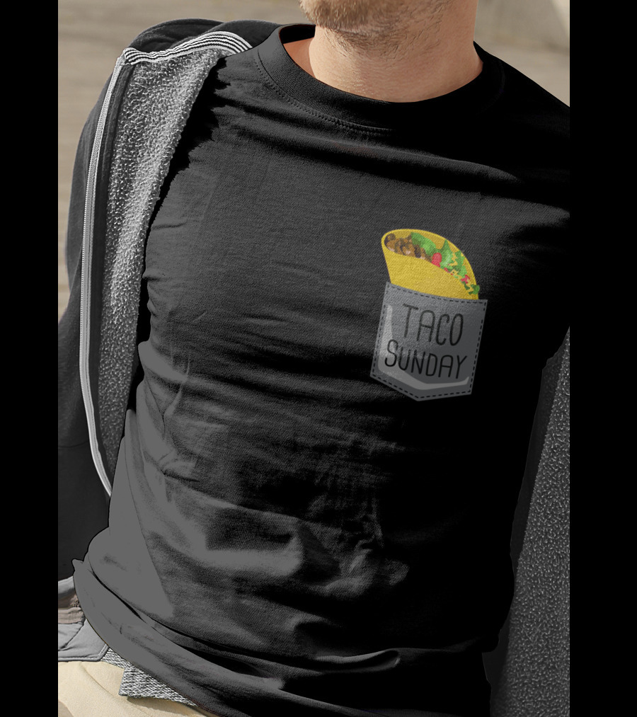 Taco Sunday In Pocket T-Shirt