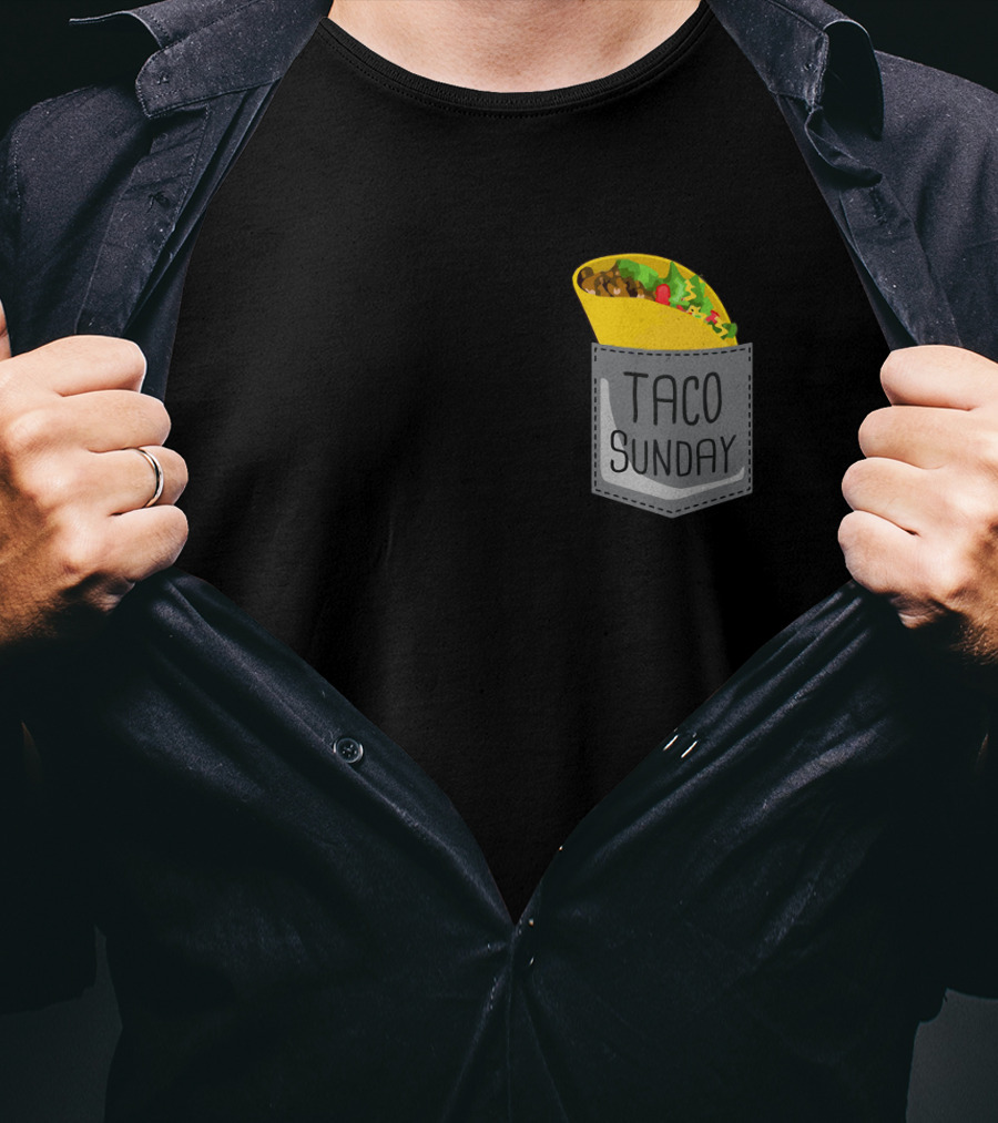 Taco Sunday In Pocket T-Shirt