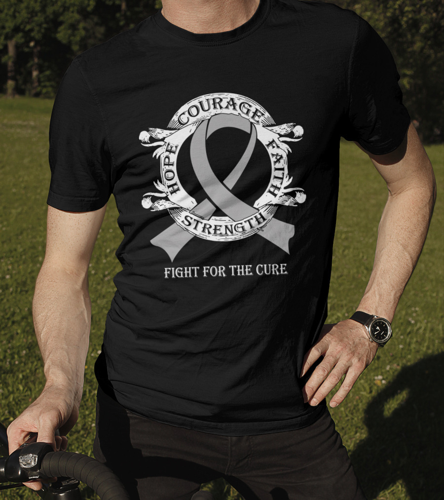 Hope Courage Faith Strength Fight For The Cure Diabetes T-Shirt