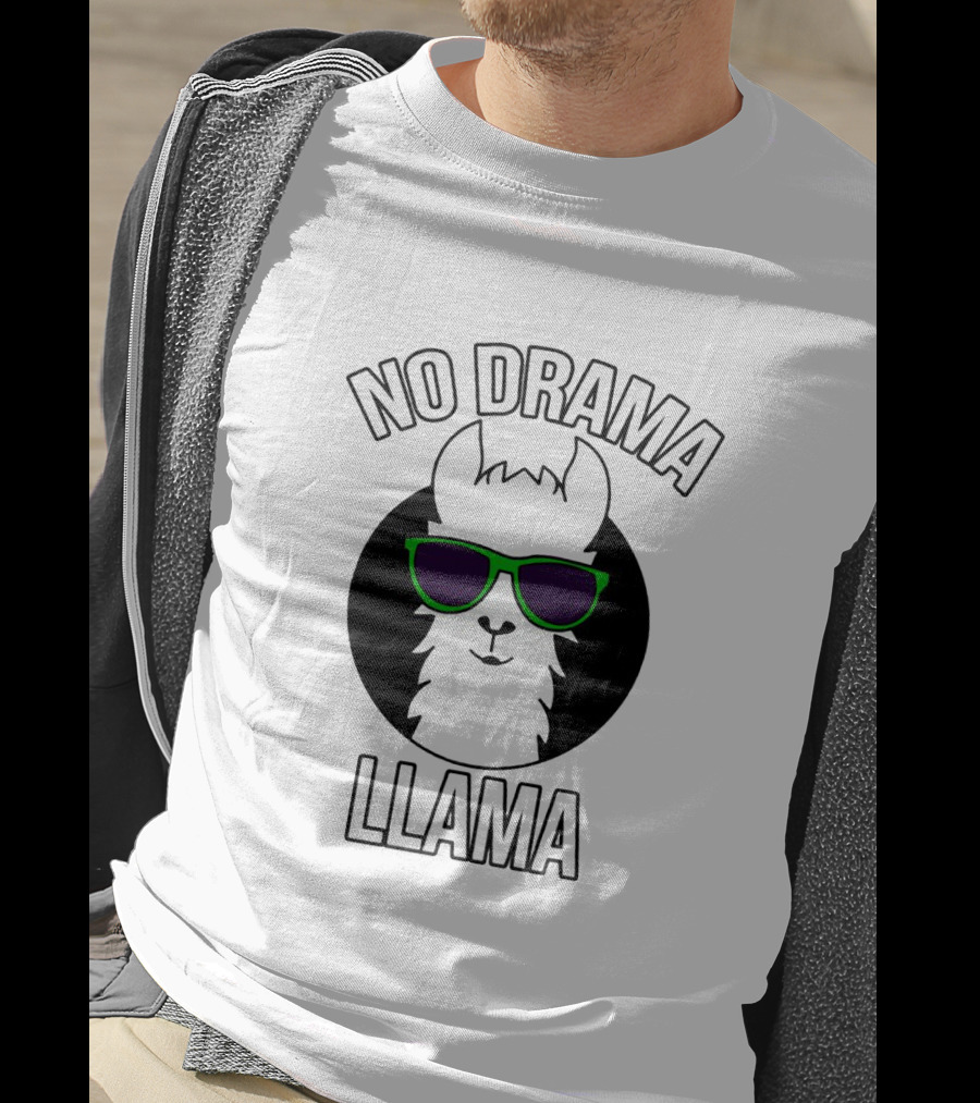 No Drama Llama Sunglasses Cool Design For Fun Times T-Shirt