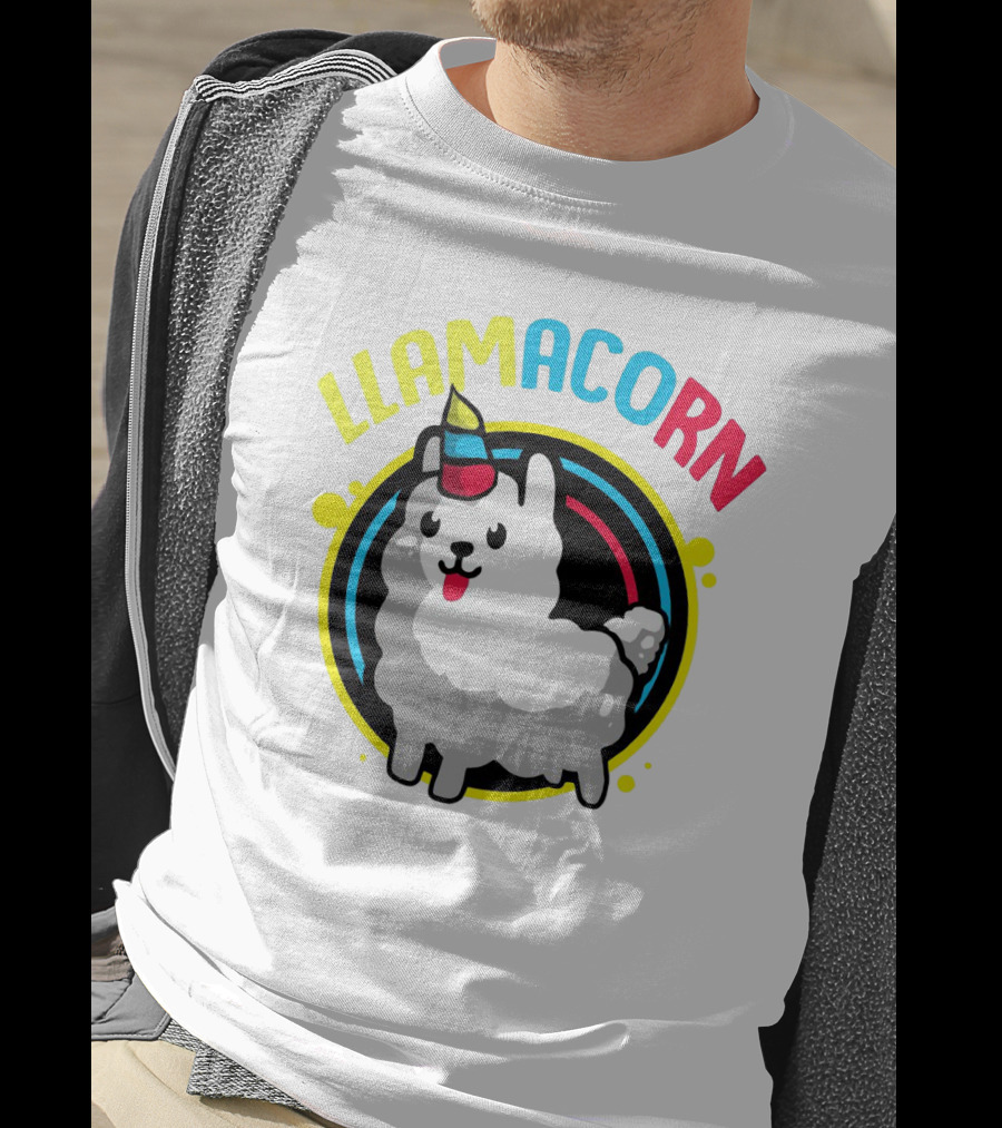 Llamacorn Llama Drama Rainbow Alpaca America T-Shirt