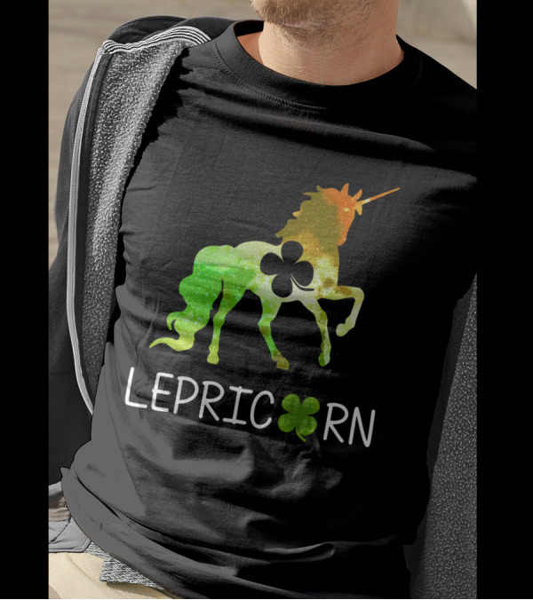 Lepricorn Shamrock Unicorn Leprechaun St. Patrick's Day T-Shirt