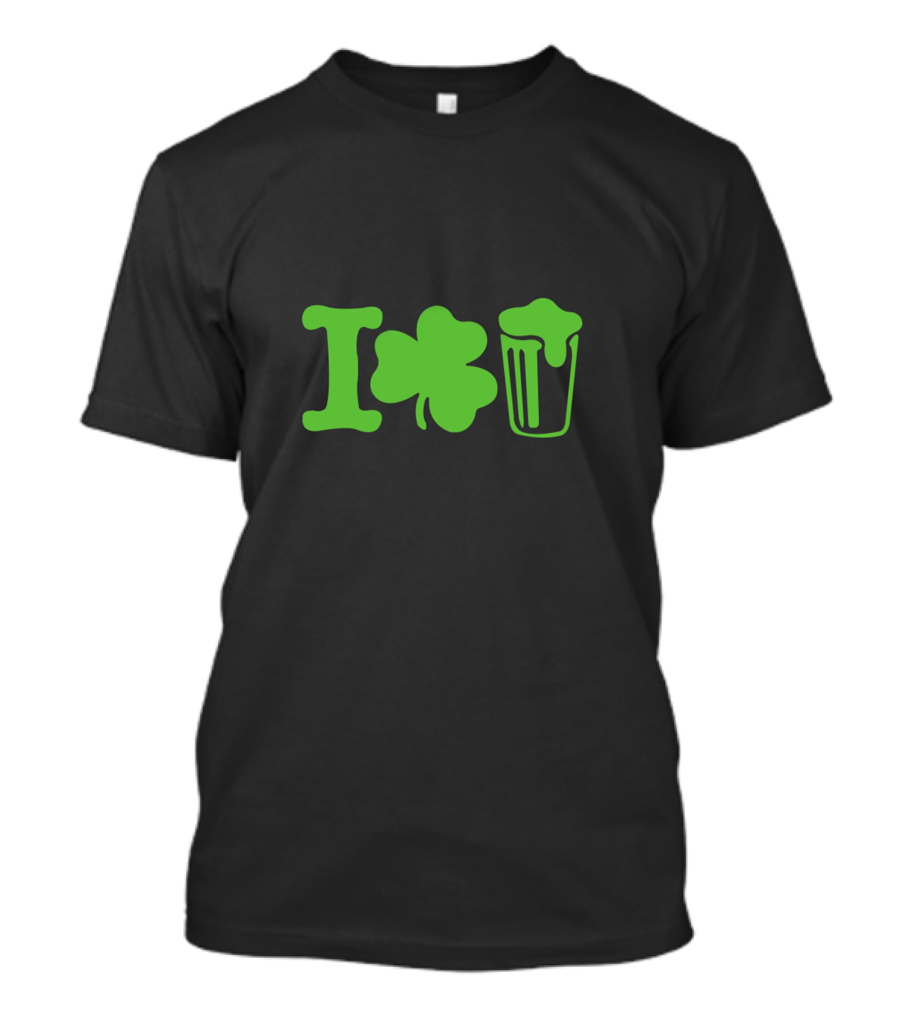 St. Patrick's Day Shamrock Heart Beer T-Shirt