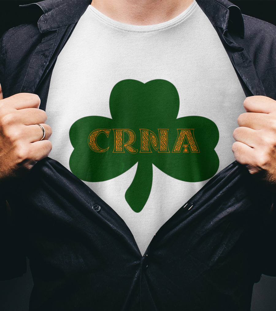 Shamrock CRNA St. Patrick's Day Irish Celtic T-Shirt
