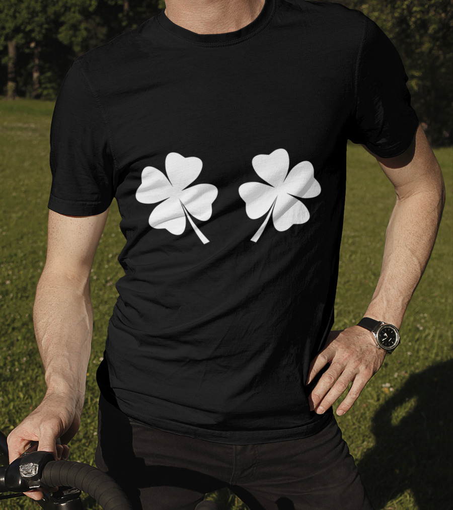 Clover Breasts Shamrock Pair For St Patricks And Pattys Day T-Shirt