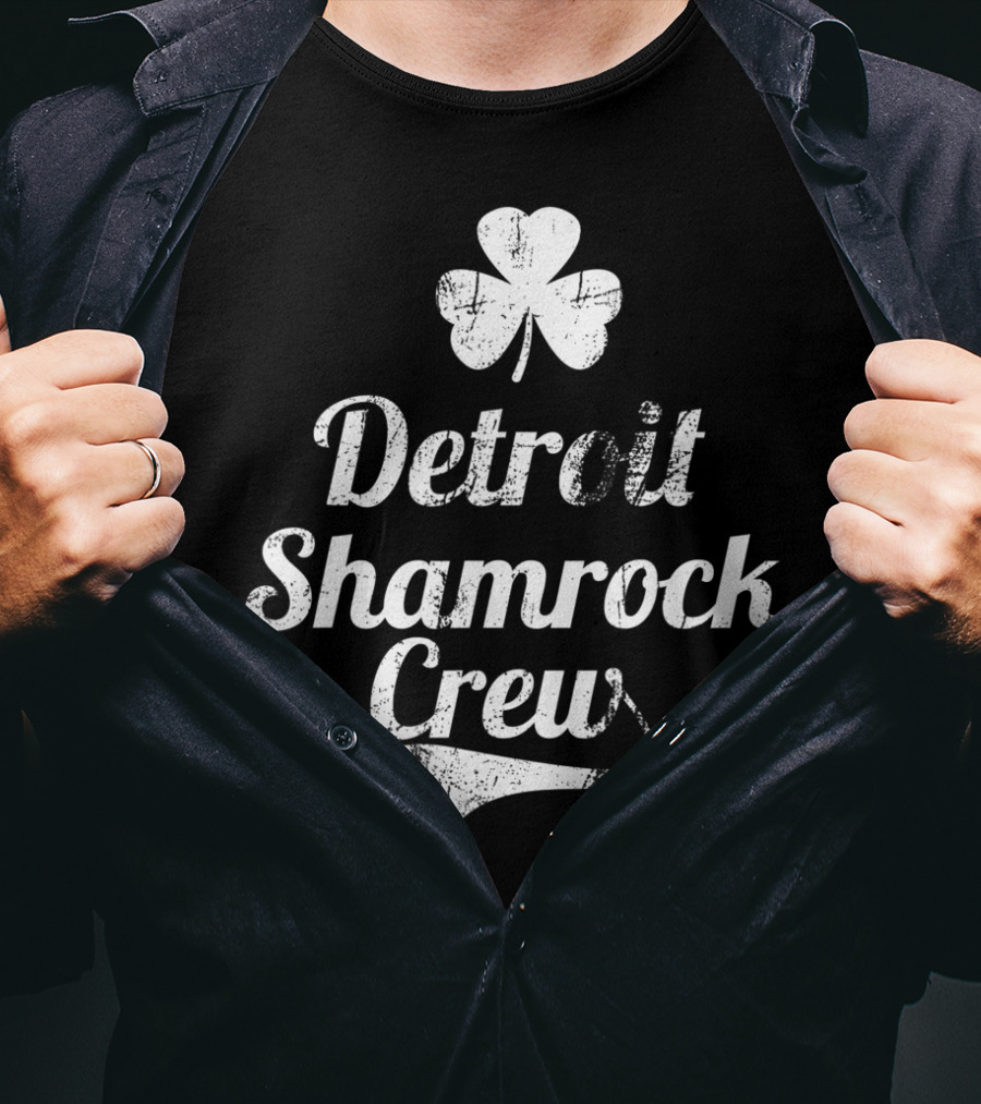 Detroit Shamrock Crew St Patricks Day Parade Irish T-Shirt