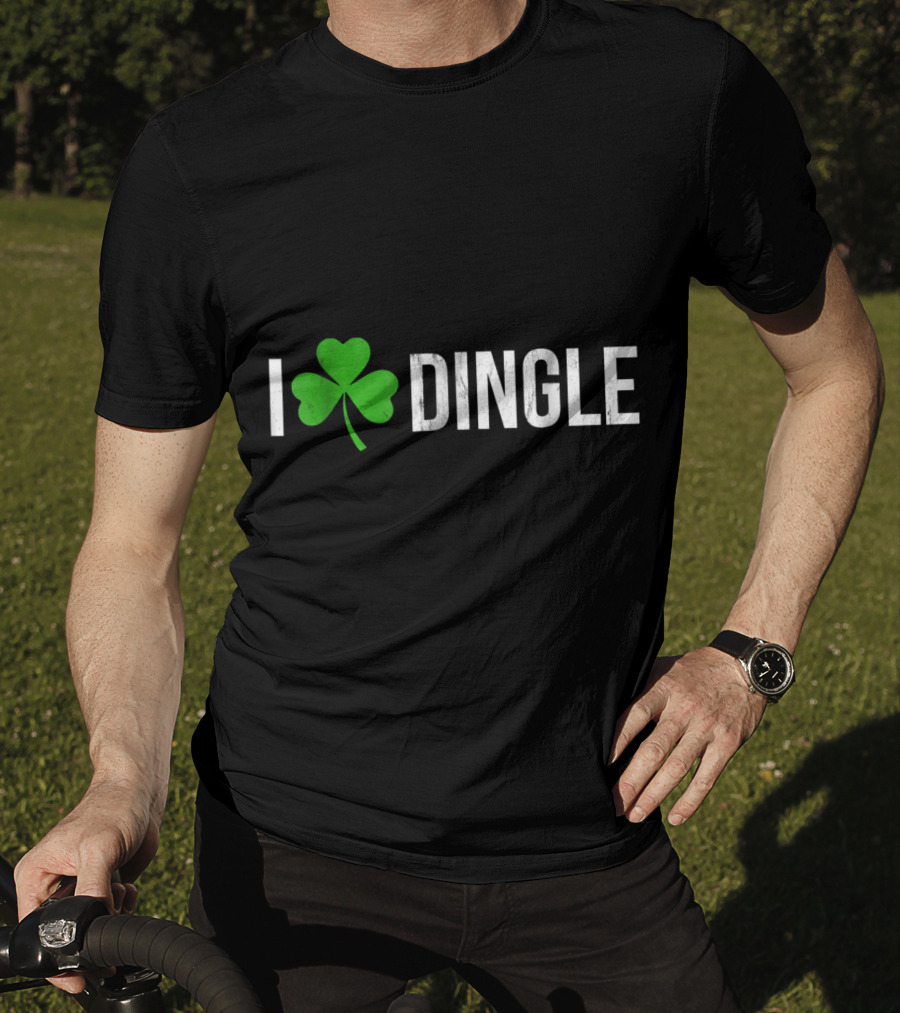 I Shamrock Dingle Ireland Irish Shamrock Heart T-Shirt