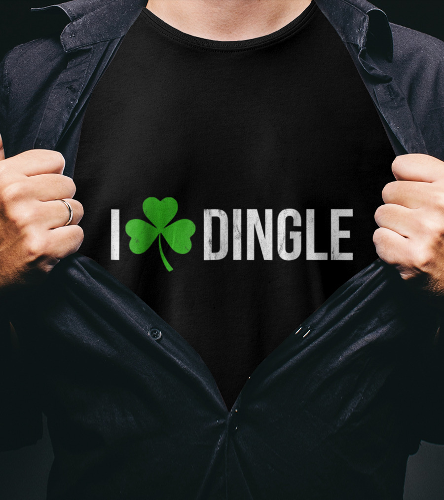 I Shamrock Dingle Ireland Irish Shamrock Heart T-Shirt