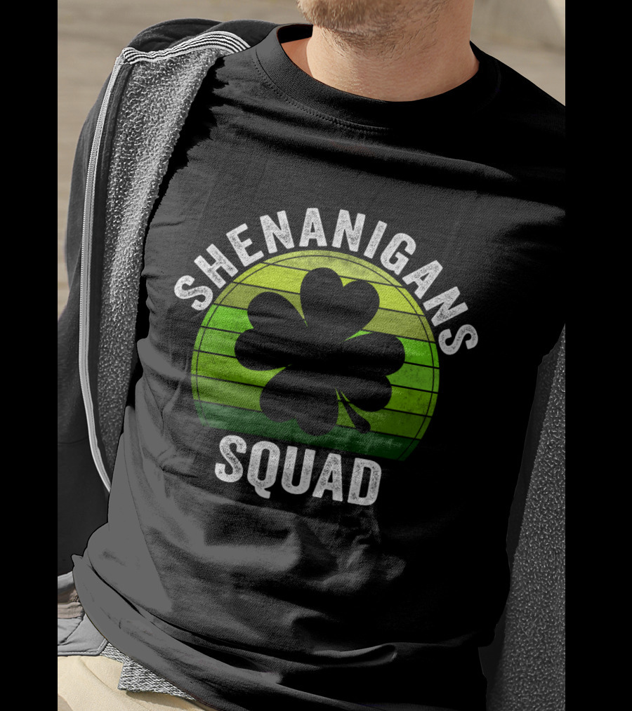 Shenanigans Squad Clover Shamrock T-Shirt
