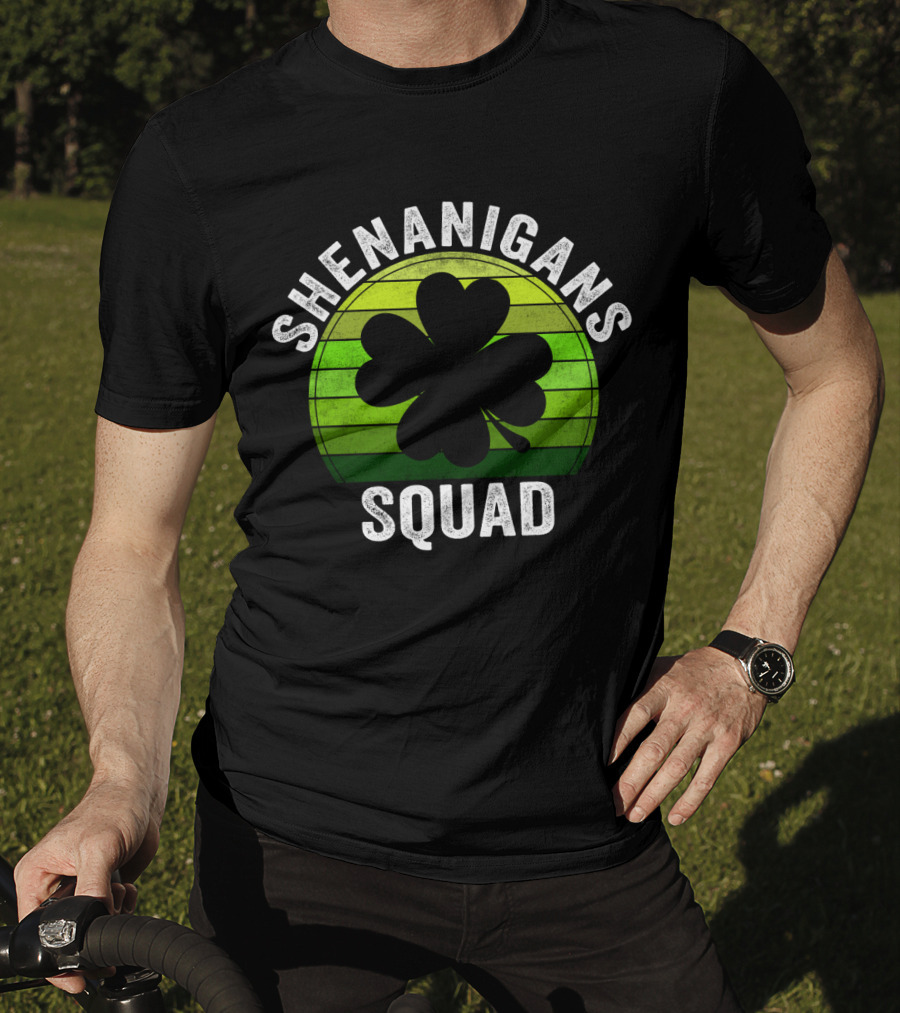 Shenanigans Squad Clover Shamrock T-Shirt