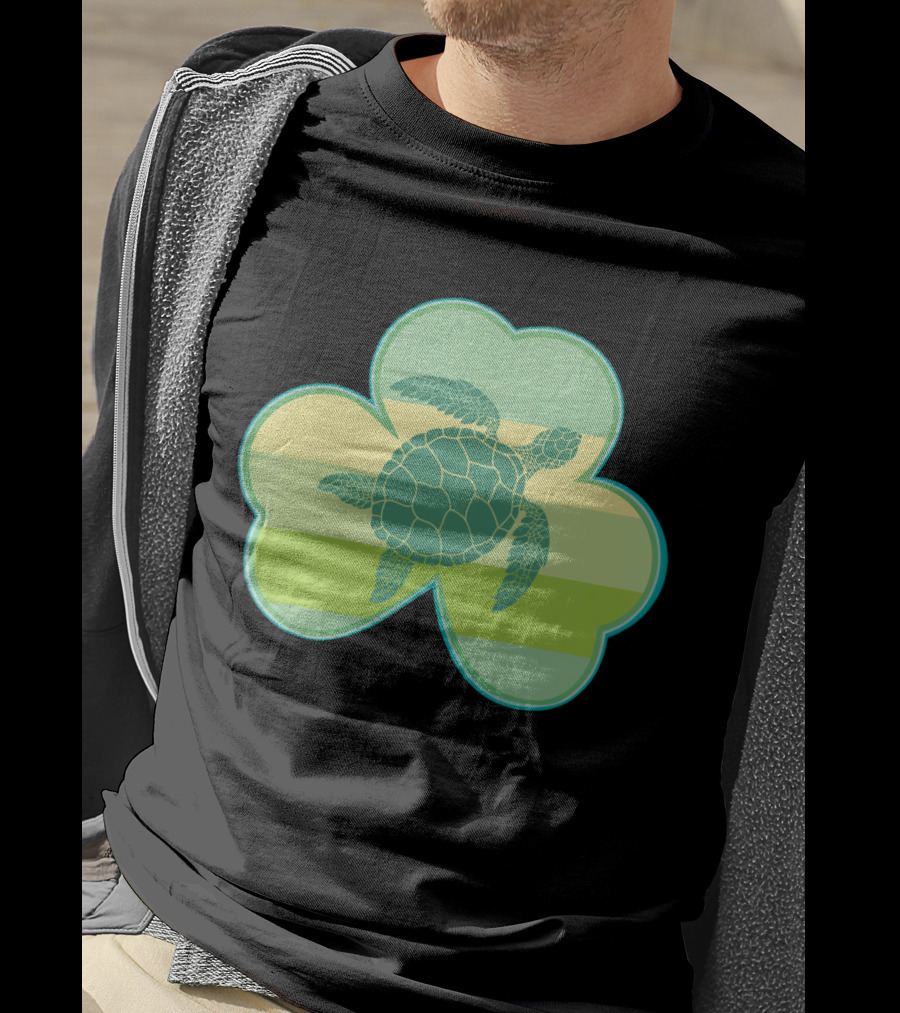 Turtle Lover Shamrocks Clover Love T-Shirt
