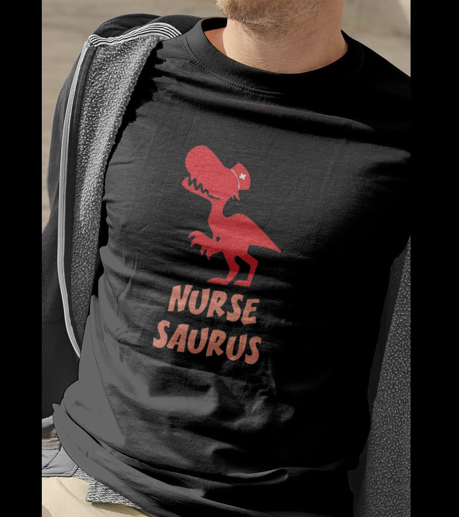 Nurse Saurus Dinosaur Nursing Nursesaurus Dino T-Shirt