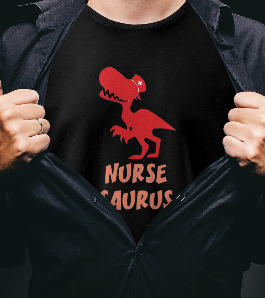 Nurse Saurus Dinosaur Nursing Nursesaurus Dino T-Shirt