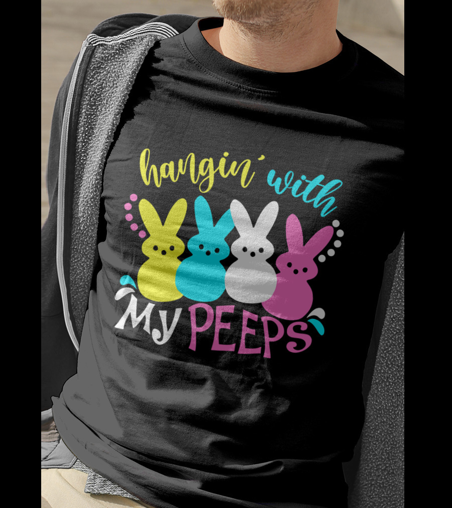 Hangin With My Peeps Pastel Bunnies T-Shirt