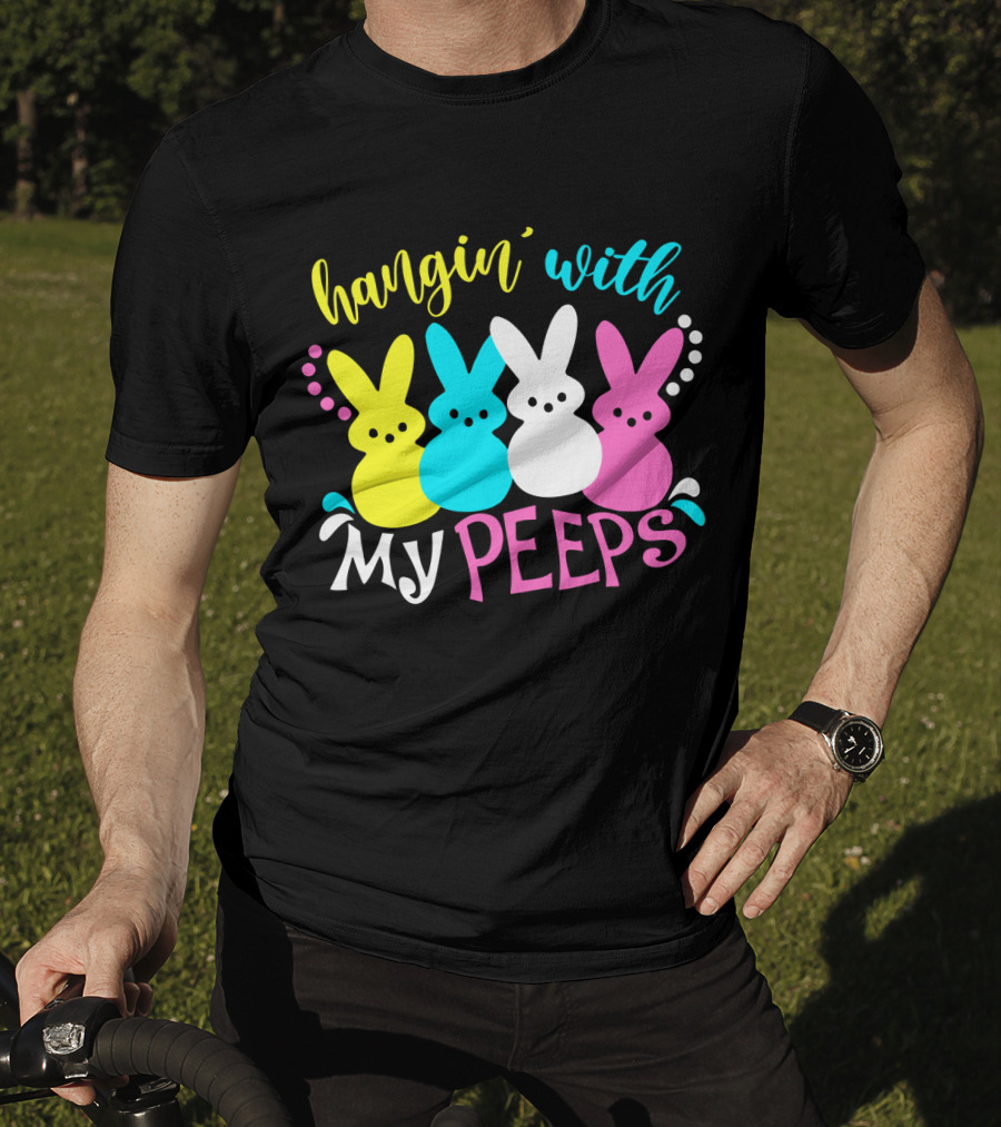 Hangin With My Peeps Pastel Bunnies T-Shirt