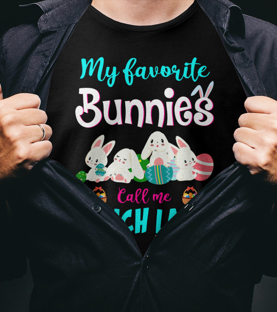 My Favorite Bunnies Call Me Lunch Lady T-Shirt