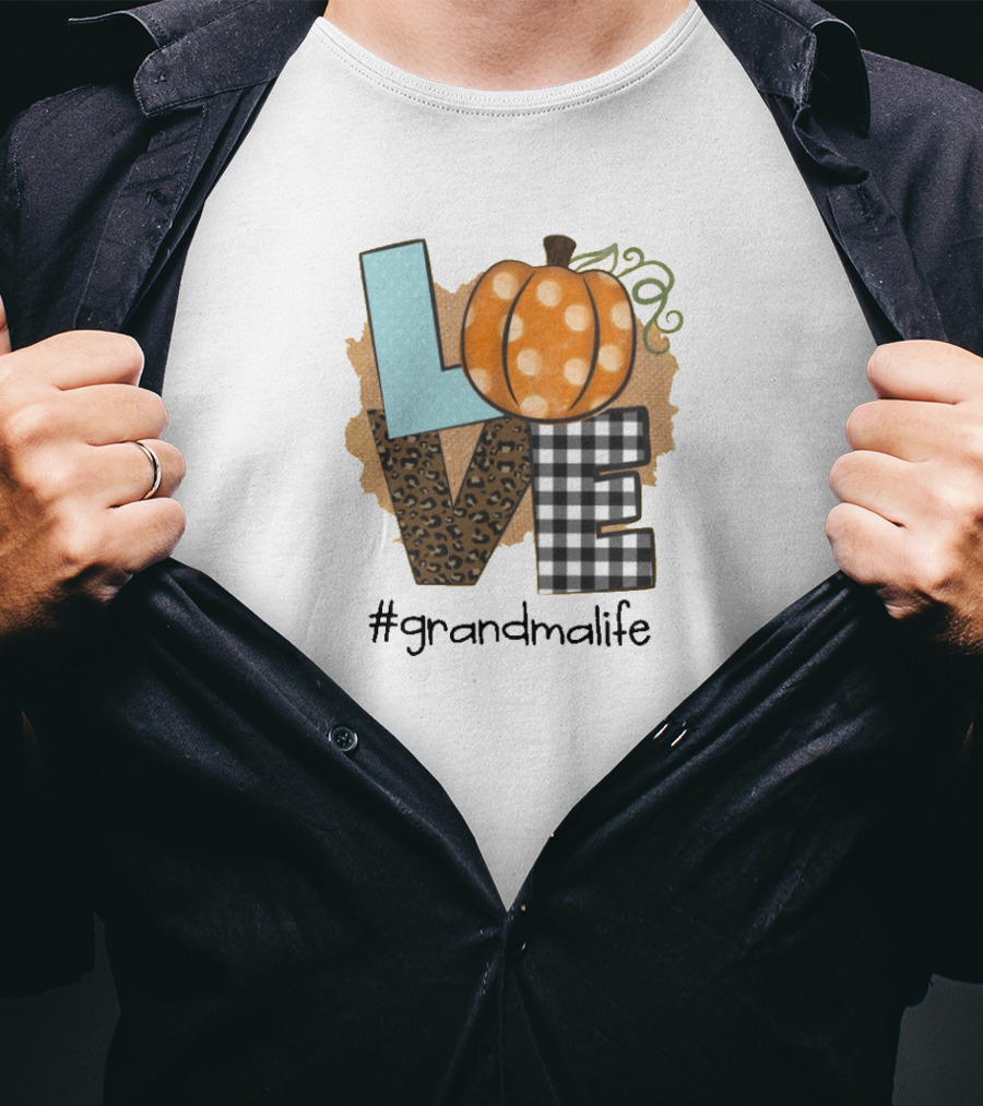 LOVE Pumpkin #Grandmalife T-Shirt