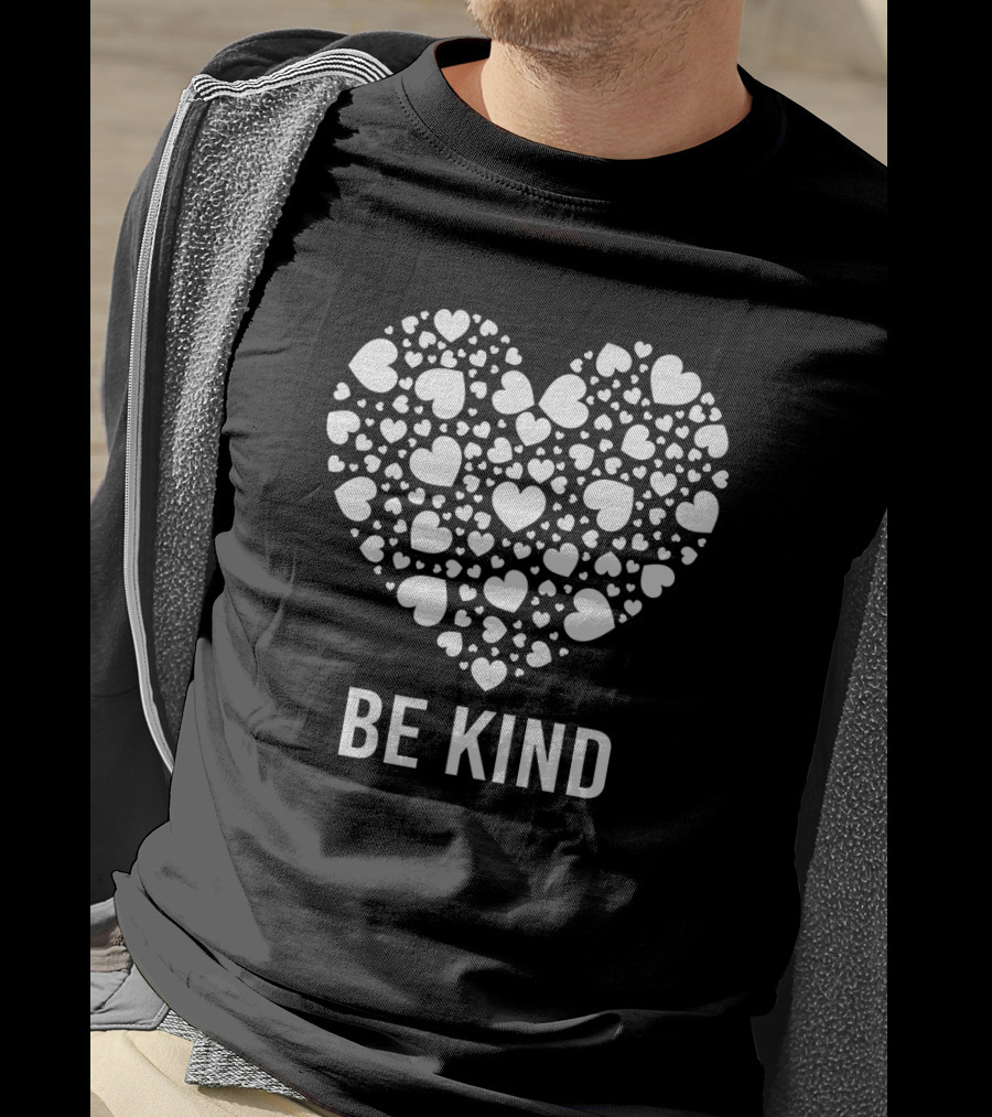 Be Kind Heart With Love Symbols T-Shirt