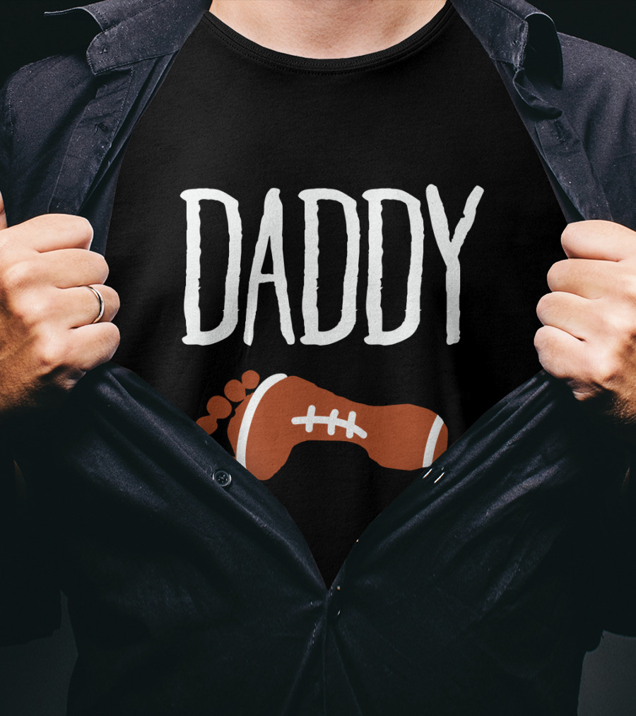 DADDY Footprint Football T-Shirt
