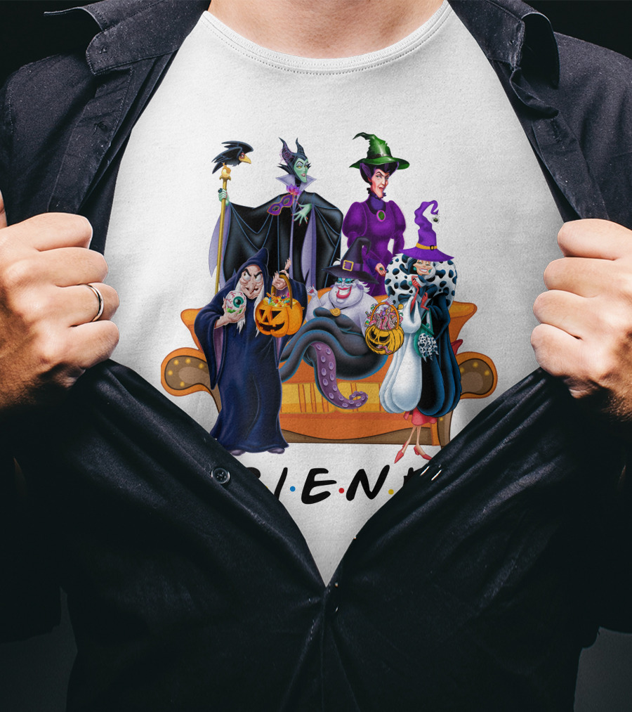 FRIENDS Halloween Villains Couch Scene T-Shirt