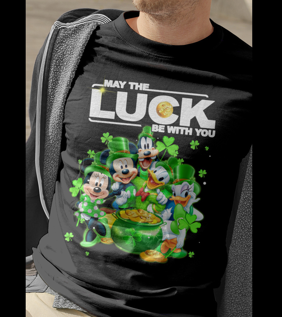 May The Luck Be With You Mickey N Friends T-Shirt
