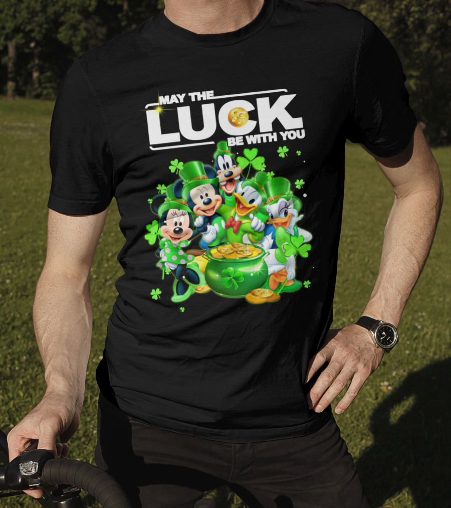 May The Luck Be With You Mickey N Friends T-Shirt