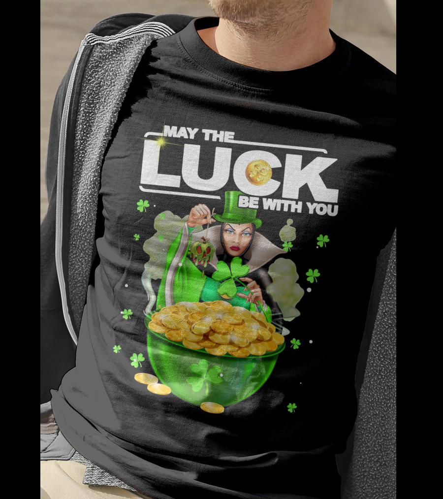 May The Luck Be With You Evil Queen Gold Coins T-Shirt