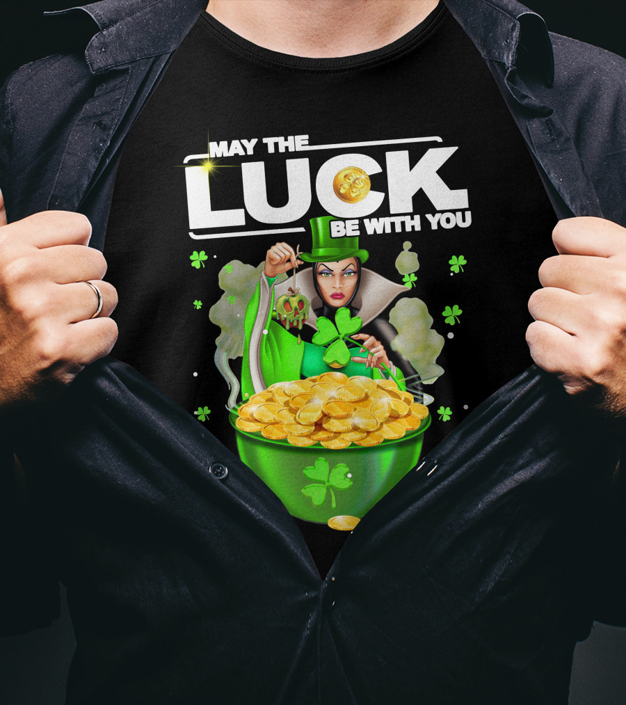 May The Luck Be With You Evil Queen Gold Coins T-Shirt