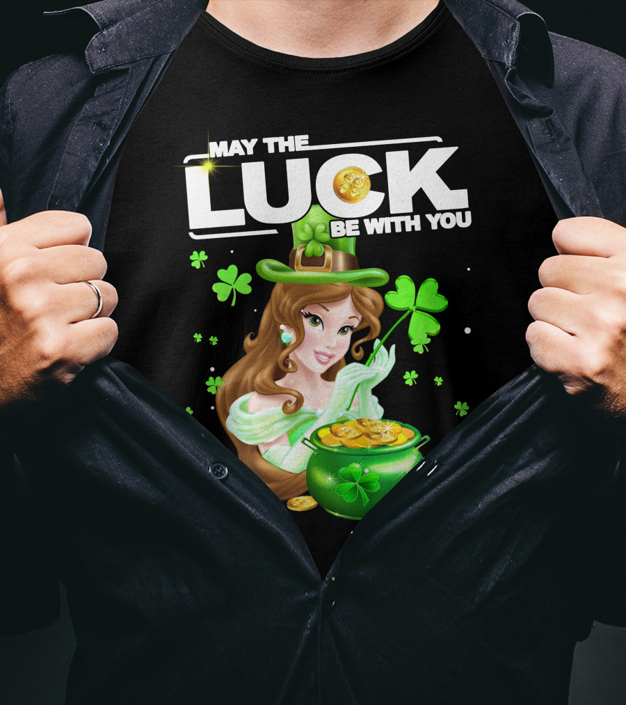 May The Luck Be With You St. Patrick's Day Princess With Pot Of Gold T-Shirt