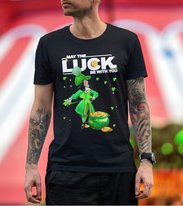 Premium T-Shirt: May the Luck Be With You Hook Luck Captain Green Coins Shamrock Pot T-Shirt May the Luck Be With You Hook Luck Captain Green Coins Shamrock Pot T-Shirt