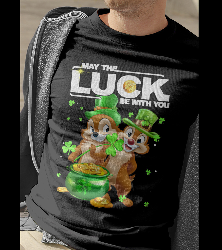 May The Luck Be With You Chip Dale Pot Of Gold T-Shirt
