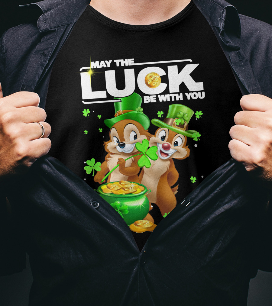 May The Luck Be With You Chip Dale Pot Of Gold T-Shirt