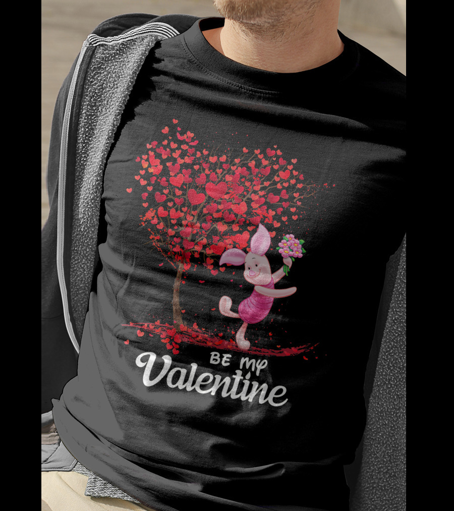 Pidlet Valentine Be My Valentine Red Heart Tree T-Shirt