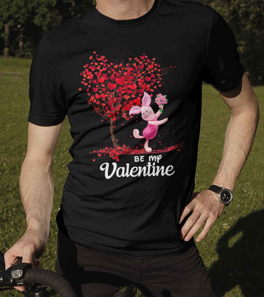 Pidlet Valentine Be My Valentine Red Heart Tree T-Shirt