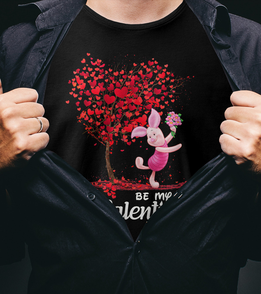 Pidlet Valentine Be My Valentine Red Heart Tree T-Shirt